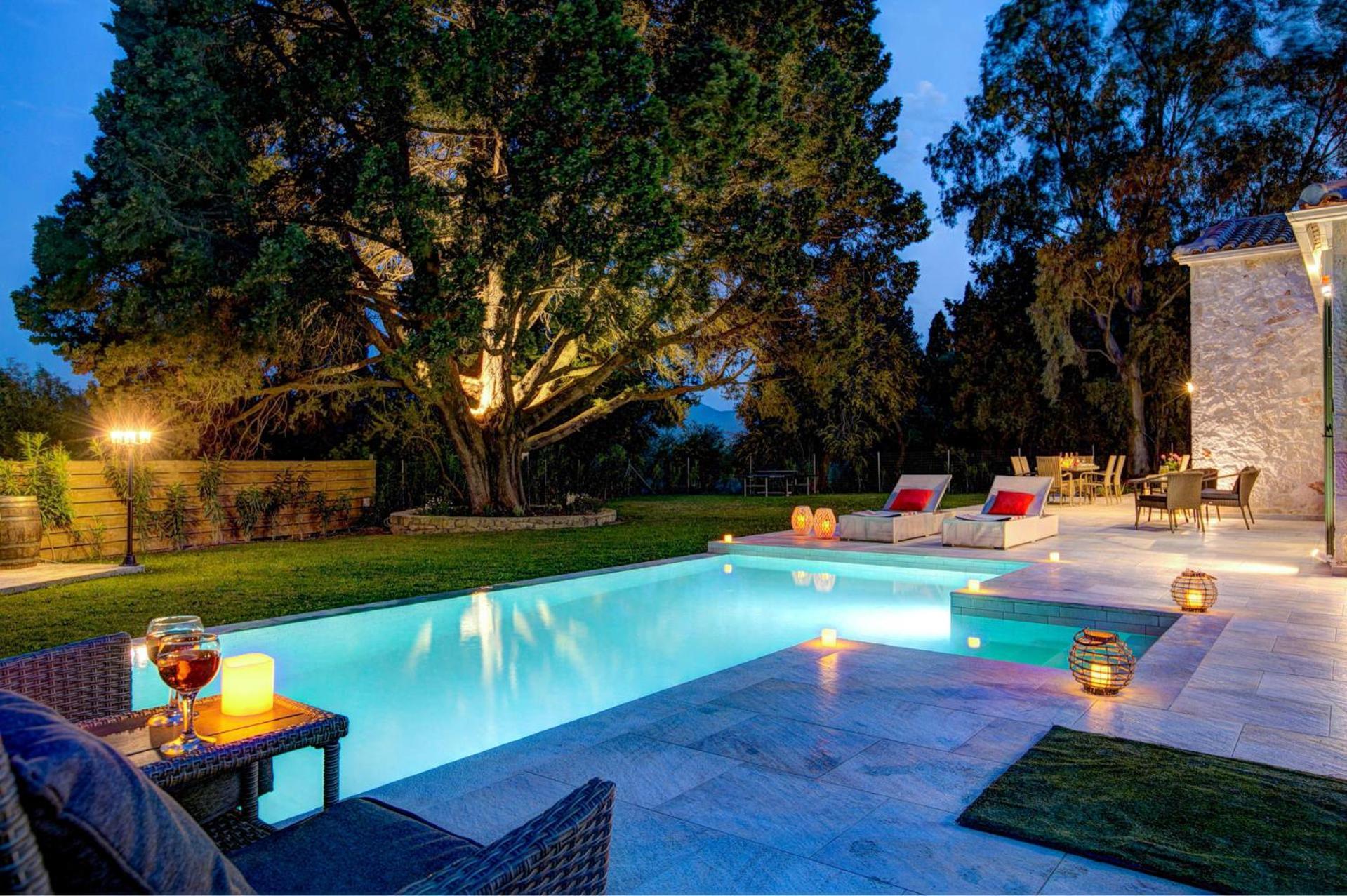 Astarte Villas - Laalu Private Villa With Pool Koukounariá Exteriör bild